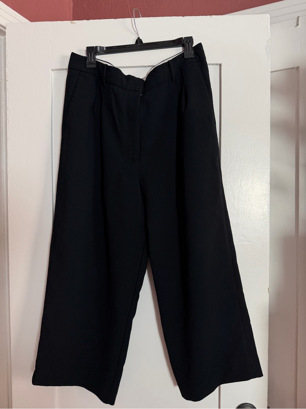 Aritzia Wilfred Black Wide-Leg Dress Pants